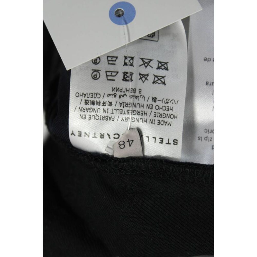 Stella McCartney Women Dress Pants Black Wool Hook & Eye Size 48 - Picture 5 of 7